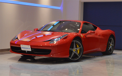 2012年モデル EU新車並行輸入車 フェラーリ 458イタリア ロッソコルサ 20インチアルミ 走行10000km!