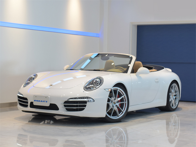 2012年モデル 新車並行輸入車 ポルシェ 911 カレラS カブリオレ PDK 青幌 ベージュ革