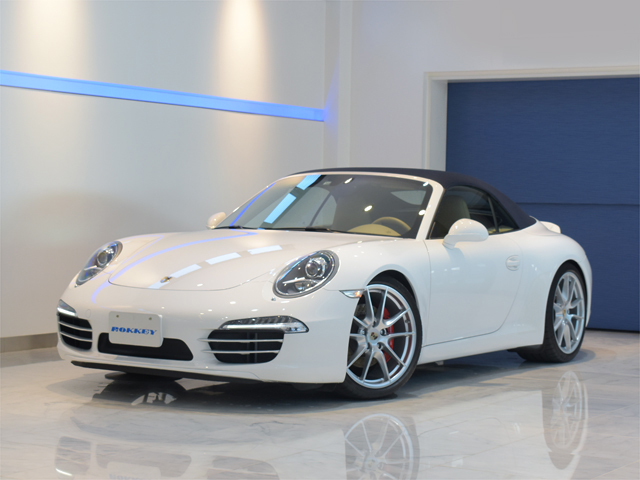 2012年モデル 新車並行輸入車 ポルシェ 911 カレラS カブリオレ PDK 青幌 ベージュ革