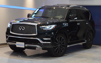 2019年モデル インフィニティ QX80 最上級グレードリミテッド 専用インテリア 22インチ鍛造アルミ　