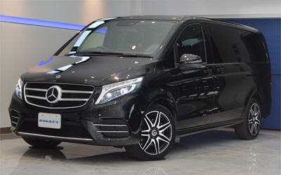 2019年モデル 正規ディーラー車 メルセデスベンツ V220d スポーツ ロング 黒革シート パノラマルーフ  
